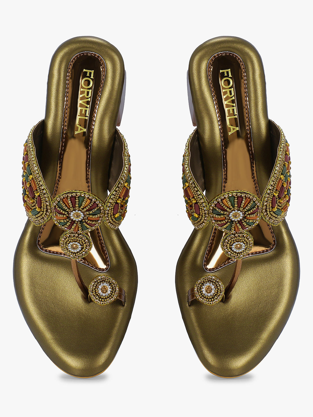 FORVELA Khoobsurat Women Ethnic Heel Sandal