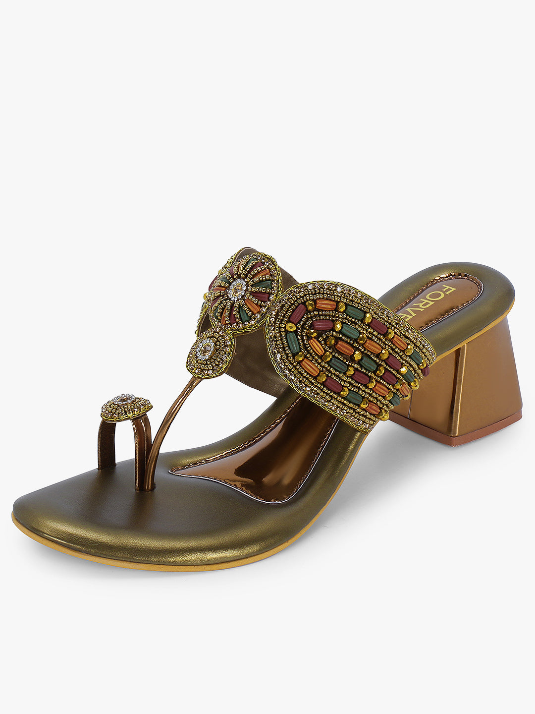 FORVELA Khoobsurat Women Ethnic Heel Sandal