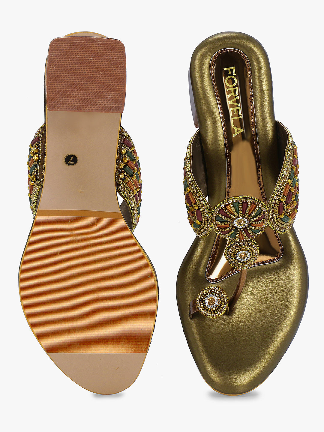 FORVELA Khoobsurat Women Ethnic Heel Sandal